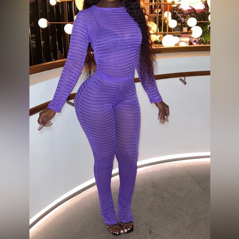 King of Style (@kingofstyle) 2 Piece Purple Set